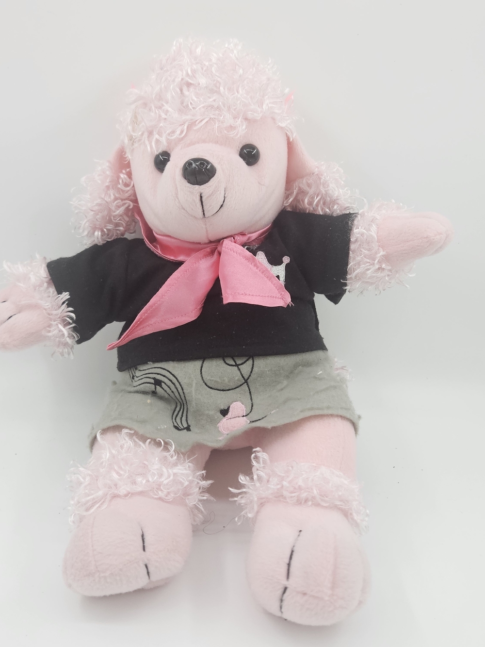 Pink Poodle Dog Plush 50s Poodle Skirt/Top Animaland Nanco